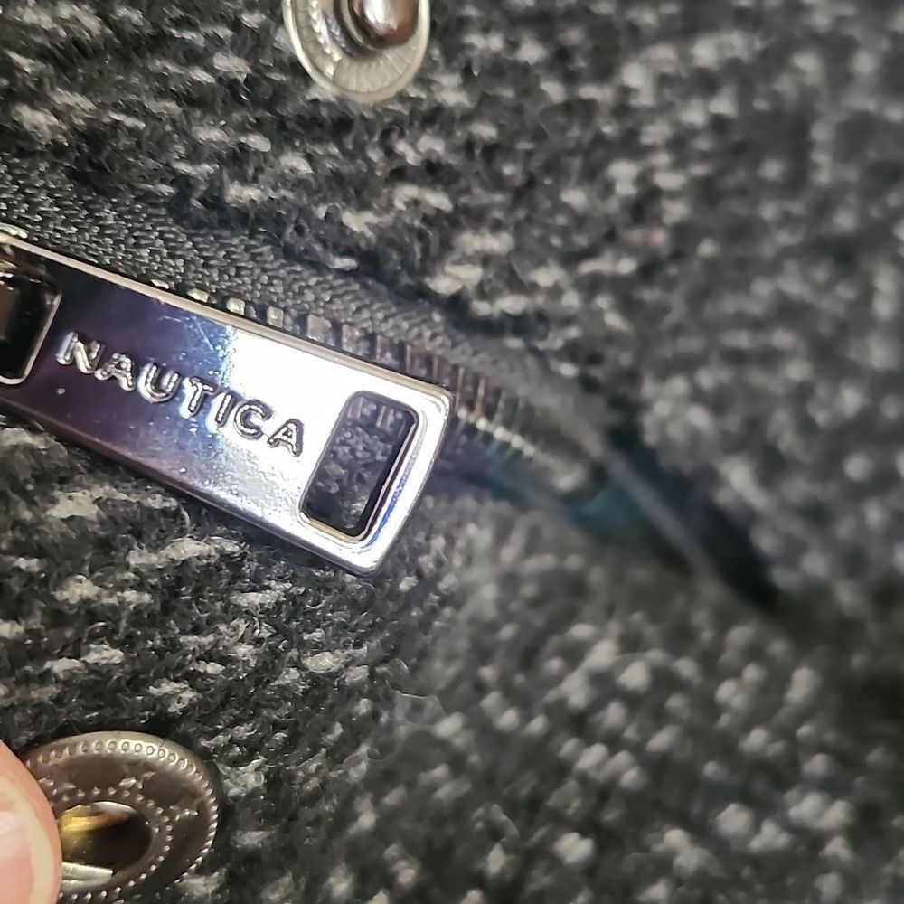 Nautica Wool Blend Coat Quiet Luxury Dark Academia Sophisticated Chic Size XS - Picture 6 of 10